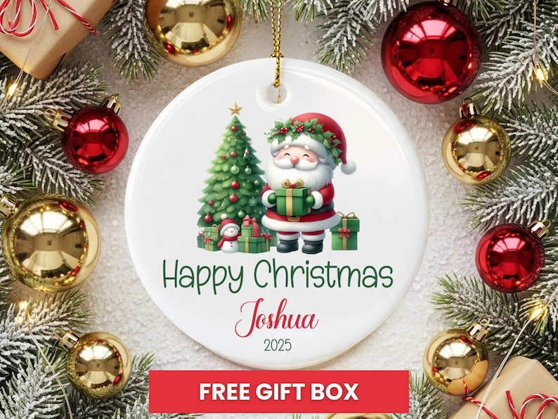 Happy Christmas Ornament