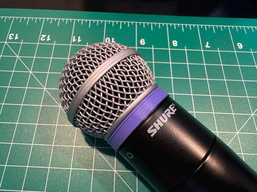 Shure Rings Color Colored and Numbered Identification Ring for Shure Wireless Microphone ...