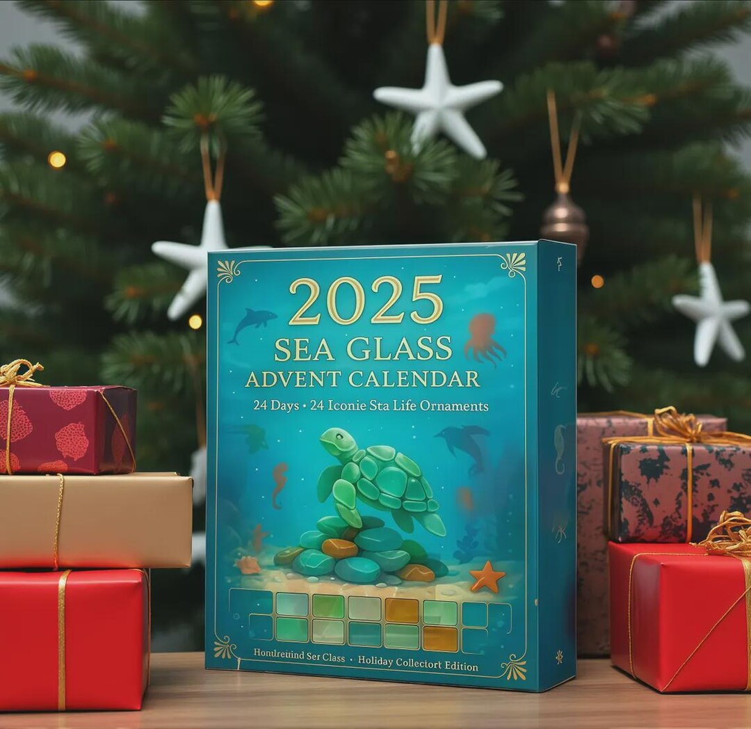 Sea Life Advent Calendar | 24 Acrylic Marine Ornaments - Etsy