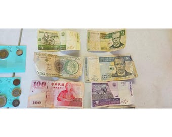 World Currency Collection Coins Paper Money Banknotes Foreign Collectible