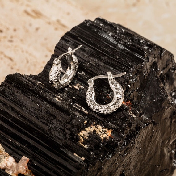 Ethical silver hoop earrings deals
