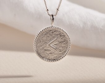 Kind Recycled Silver Shorthand Coin Necklace | Sustainable 925 Sterling Silver Necklace | Gifts for Her | Silver Jewelry