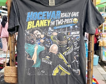 Hocevar Really Gave Blaney The Two-Piece Comfort Colors® Shirt Carson Hocevar Ryan Blaney Fight Sweatshirt, Racing Graphic Tee