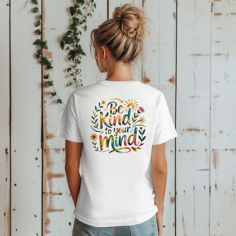Be Kind To Your Mind Tee: Unisex Cotton Mental Health T-Shirt image 1