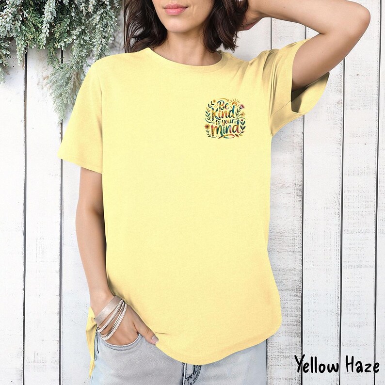 Be Kind To Your Mind Tee: Unisex Cotton Mental Health T-Shirt image 4