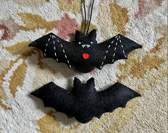 Batty bat Halloween ornament