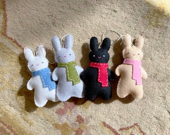 Lovey Bunny holiday ornament