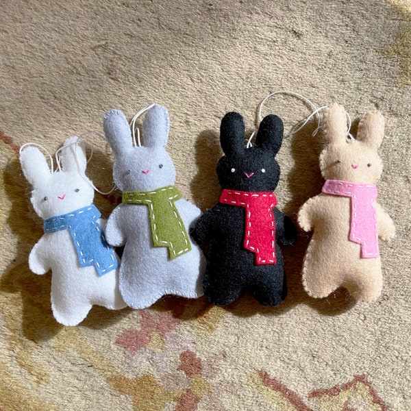 Lovey Bunny holiday ornament