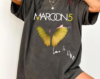 Maroon 5 2025 Tour T-shirt – Love I Like Concert Band Tee, Pop