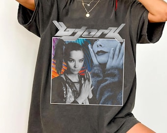 Comfort Colors Bjork、Bjork ブートレッグ スタイル T シャツ