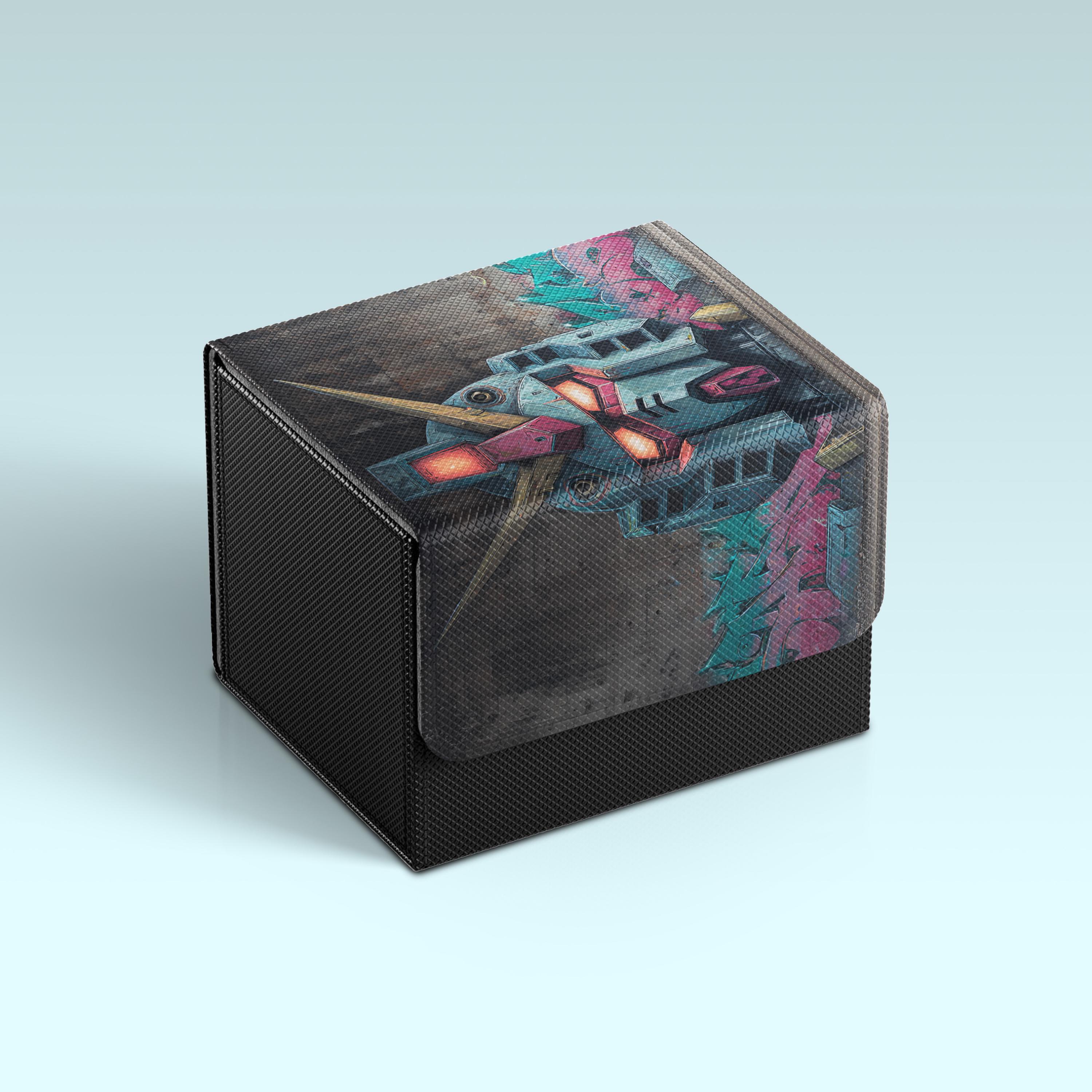Gundam Deckbox | Mecha Graffiti Smashing Through Themed TCG