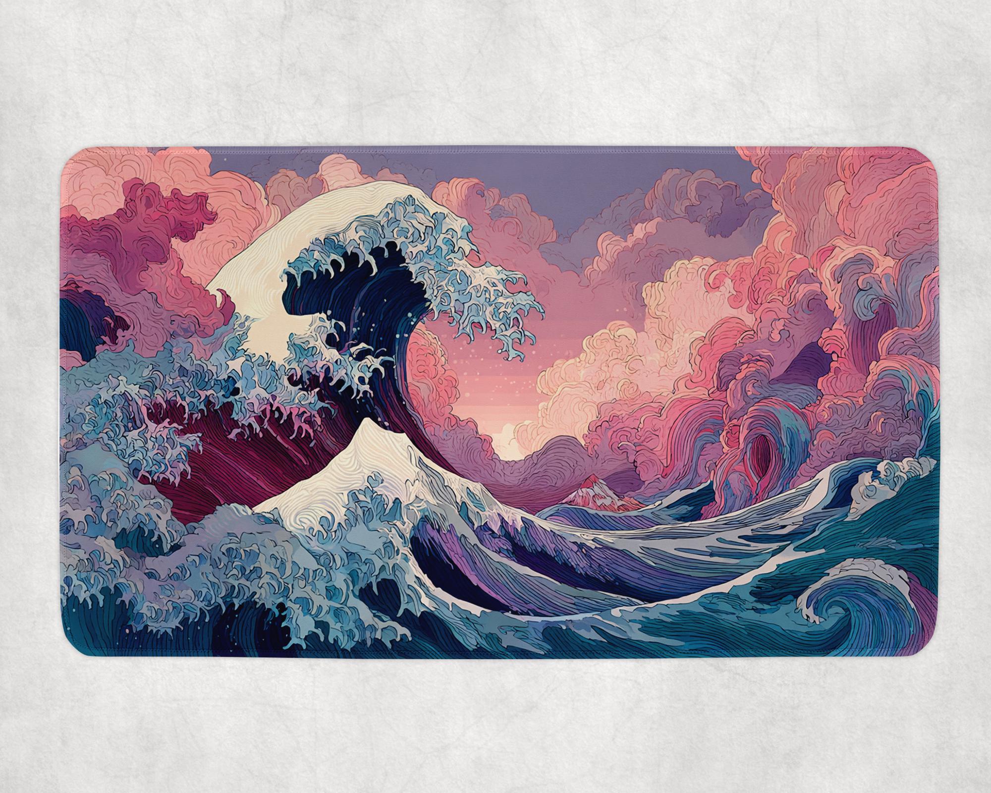 ア*ネ様 Aqua Wave l Magic TG 11点セット Japanese Playmat | Japanese Wave Great Wave Themed Playmat
