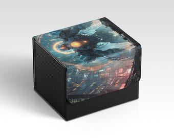 Gundam Deckbox | Cyberpunk Mecha Themed TCG Deckbox | Unofficial Gundam Deckbox | Trading Card Game Accessories | Gifts for Gamers