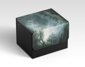 MTG Deckbox | Morning Forest Themed TCG Deckbox | Unofficial MTG Deckbox | Trading Card Game Accessories | Gifts for Gamers