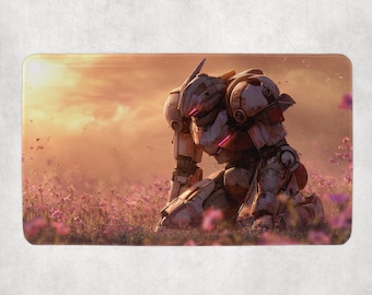 Gundam Playmat | Unofficial Gundam Playmat | Battle Worn Mecha Themed TCG Playmat | TCG Accessories 14"x24"