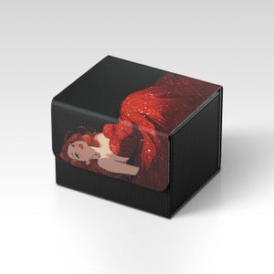 Lorcana Deckbox | Red Diva Themed TCG Deckbox | Unofficial Lorcana Deckbox | Trading Card Game Accessories | Gifts for Gamers
