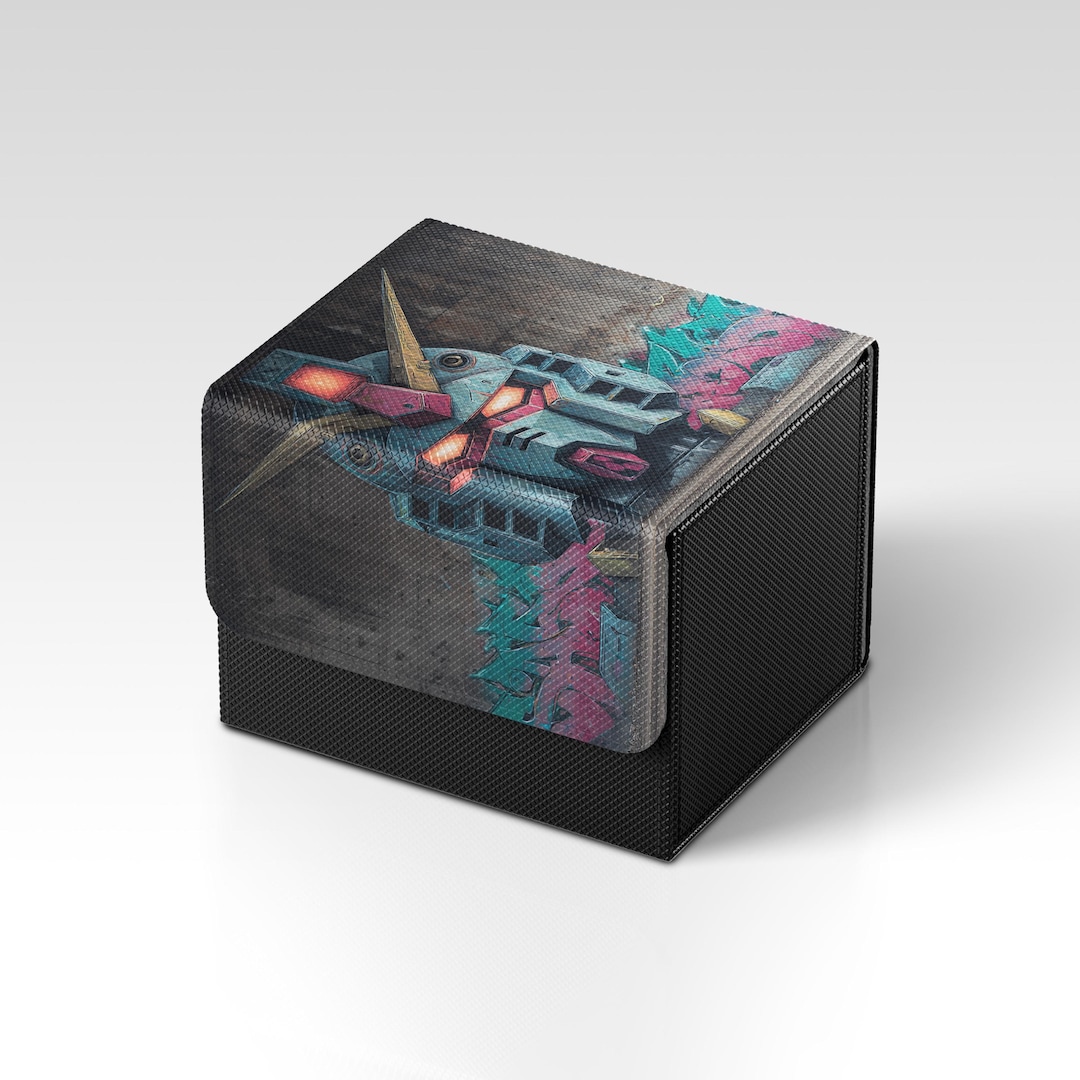 Gundam Deckbox | Mecha Graffiti Smashing Through Themed TCG