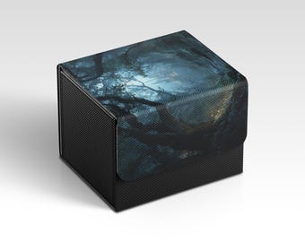 MTG Deckbox | Enchanted Forest Themed TCG Deckbox | Unofficial MTG Deckbox | Trading Card Game Accessories | Gifts for Gamers