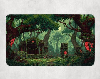 天界のドラゴン MTG プレイマット: ステッチエッジ、滑り止め加工