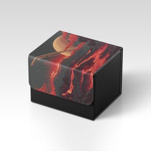 Caja para mazos de MTG / Caja para mazos de TCG con temática de paisaje alienígena / Caja para mazos de MTG no oficial / Accesorios para juegos de cartas coleccionables / Regalos para jugadores