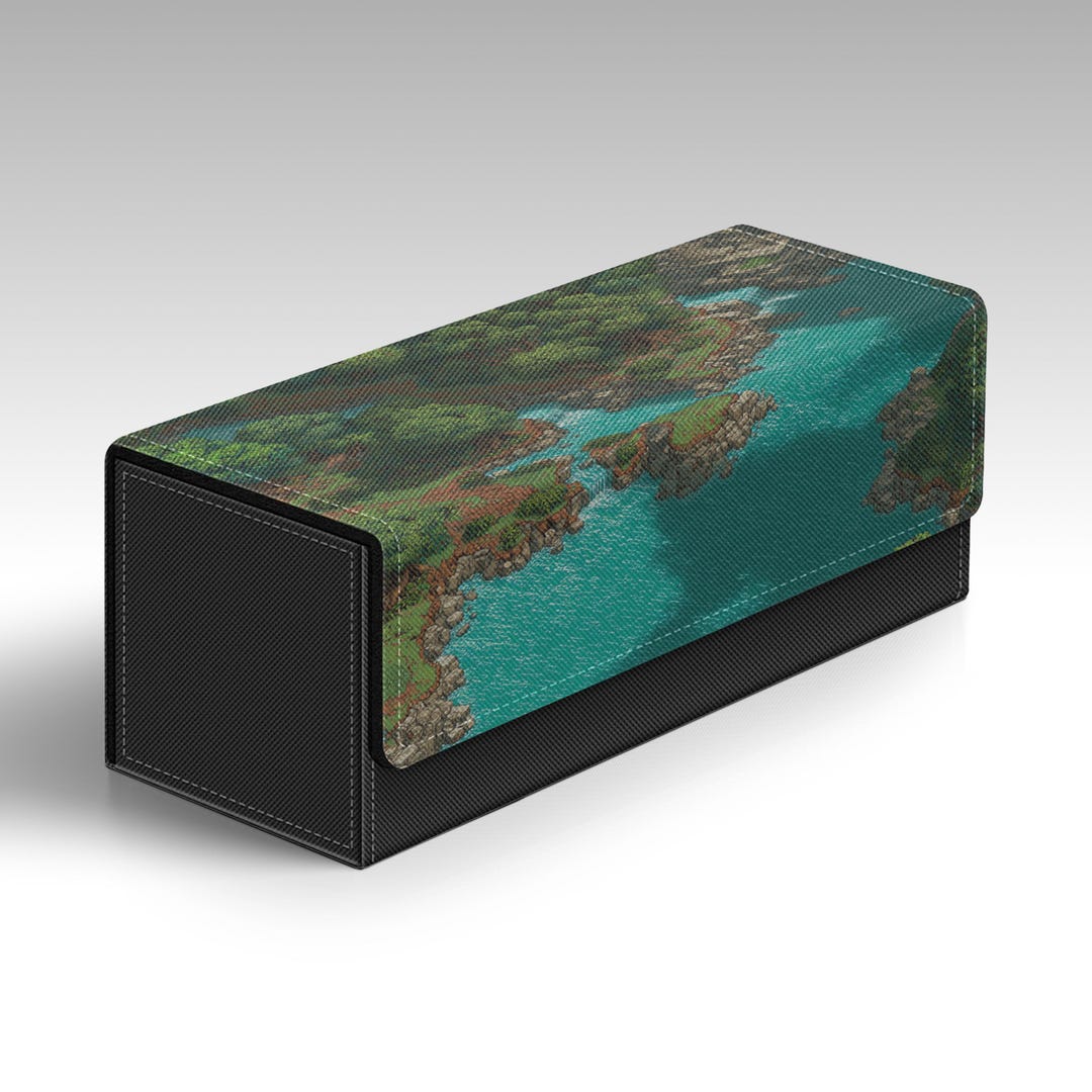 Alex Simic Storage Master MTG Storage Box | Simic 16-bit Pixel Themed TCG Box Holds 600+ Cards ...