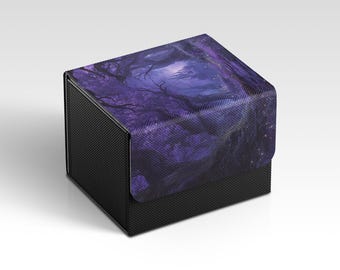 MTG Deckbox | Enchanted Forest Themed TCG Deckbox | Unofficial MTG Deckbox | Trading Card Game Accessories | Gifts for Gamers