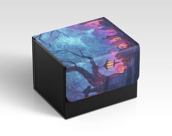 MTG Deckbox | Eerie Graveyard Themed TCG Deckbox | Unofficial MTG Deckbox | Trading Card Game Accessories | Gifts for Gamers