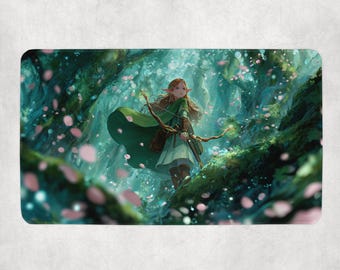 Forest Landscape MTG Playmat, TCG Playmat, Card Playmat, MTG Gifts