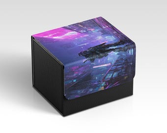 Gundam Deckbox | Cyberpunk Mecha Themed TCG Deckbox | Unofficial Gundam Deckbox | Trading Card Game Accessories | Gifts for Gamers