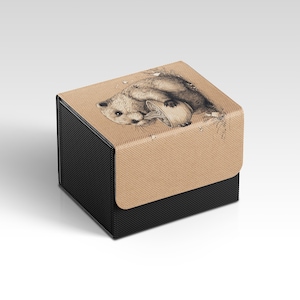 MTG Deckbox | Biber Essen Ramen Themed TKG Deckbox | Inoffizielle MTG Deckbox | Kartenspiel Zubehör | Geschenke für Gamer