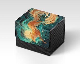 MTG-deckbox | TCG-deckbox met Nine Tail Fox-thema | Niet-officiële MTG-deckbox | Accessoires voor ruilkaarten | Cadeaus voor gamers