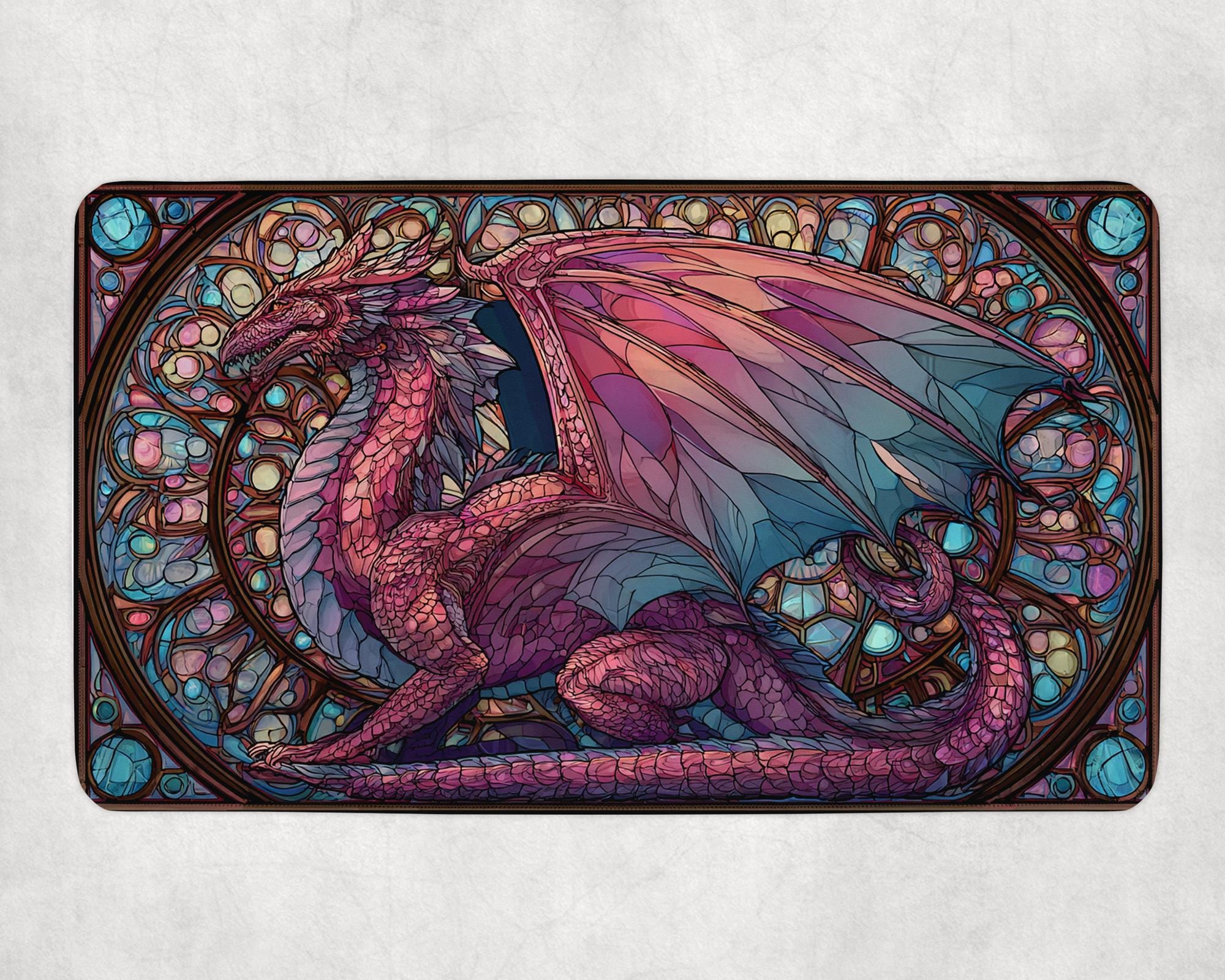 Magic the Gathering Playmat Stained Glass - Etsy Magic the Gathering Playmat Stained Glass - Etsy