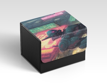 Gundam Deckbox | Cyberpunk Mecha Themed TCG Deckbox | Unofficial Gundam Deckbox | Trading Card Game Accessories | Gifts for Gamers
