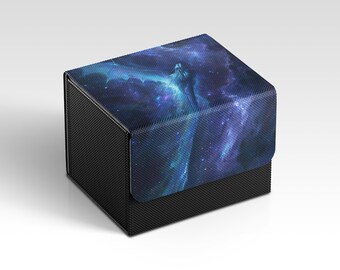 MTG Deckbox | Cosmic Dragon Themed TCG Deckbox | Unofficial MTG Deckbox | Trading Card Game Accessories | Gifts for Gamers