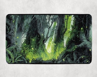 Forest Landscape MTG Playmat, TCG Playmat, Card Playmat, MTG Gifts
