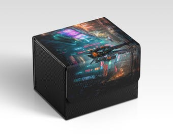 Gundam Deckbox | Cyberpunk Mecha Themed TCG Deckbox | Unofficial Gundam Deckbox | Trading Card Game Accessories | Gifts for Gamers