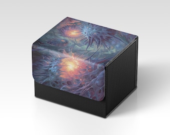 MTG-deckbox | Sliver Tribal Commander-thema TCG-deckbox | Niet-officiële MTG-deckbox | Accessoires voor ruilkaarten | Cadeaus voor gamers