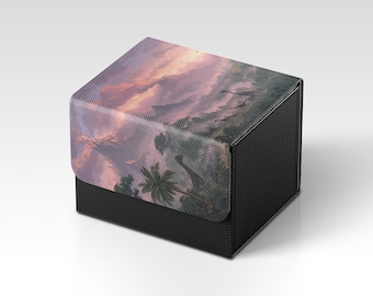 MTG-deckbox | Dinosaurussen Tribal Commander-thema TCG-deckbox | Niet-officiële MTG-deckbox | Accessoires voor ruilkaarten | Cadeaus voor gamers