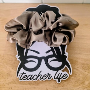 Satin Scrunchie Set, Bronze, Soft Hair Ties