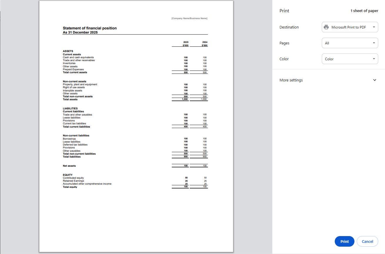 Balance Sheet Template | Excel & Google Sheets | Small Business ...