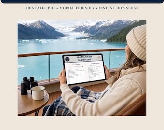 Packliste für die Alaska-Kreuzfahrt | Druckbare PDF-Checkliste | Cruise Essentials | Sofort Download