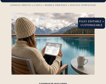 Packliste für die Alaska-Kreuzfahrt | Bearbeitbare Checkliste und Planer (PDF & Google Sheets)