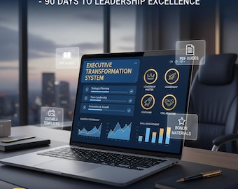 Executive Transformation System | Interactive Leadership Development | MBA-Level Digital Course + Templates | Instant Download