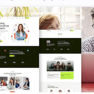 Elementor-mallkit för digital marknadsföringsbyrå | SEO WordPress-webbdesign (digital nedladdning)