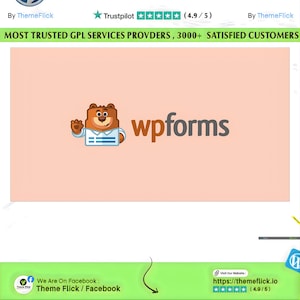 WpForms Pro met add-ons GPL-licentie | Onbeperkt gebruik van de website | Nieuwste versie:
