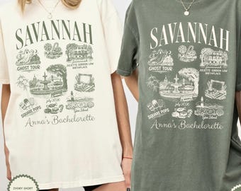 Savannah Girls Trip Shirt Savannah Georgia Bachelorette Tee Savannah Souvenir Gift Savannah Scout Girls Trip Top Custom Georgia Party Favors