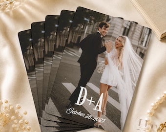 Custom Playing Cards with Your Photo or Logo, Personalized Photo Card Deck, Custom Bach Wedding Playing Cards, Wedding Favor, Couple Gift