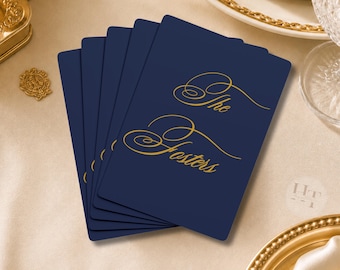 Personalized Family Name Playing Cards, Custom Wedding Favor Deck, Last Name & Est Year Poker Cards Couple Gift Anniversary Engagement Gift