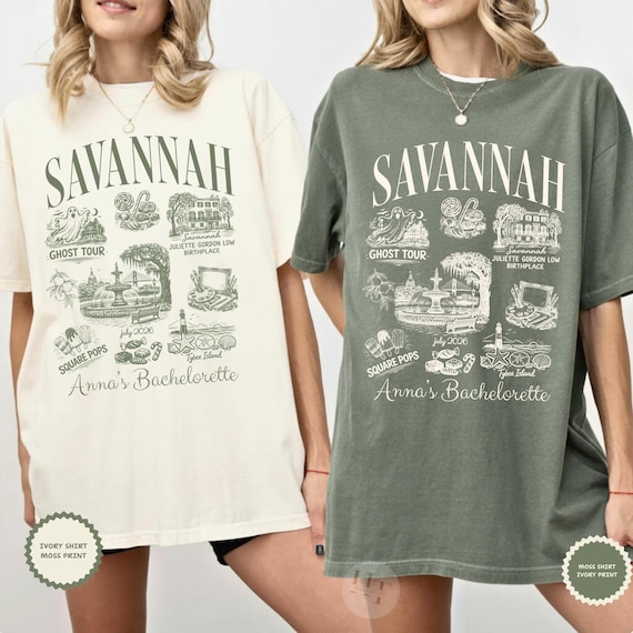 Savannah Girls Trip Shirt Savannah Georgia Bachelorette Tee Savannah Souvenir Gift Savannah Scout Girls Trip Top Custom Georgia Party Favors