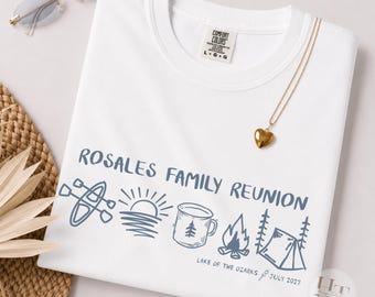 Custom Family Reunion Shirts Matching Lake Vacation Tees Personalized Family Name Comfort Colors Camp Family Camp Birthday Camp Bachelorette